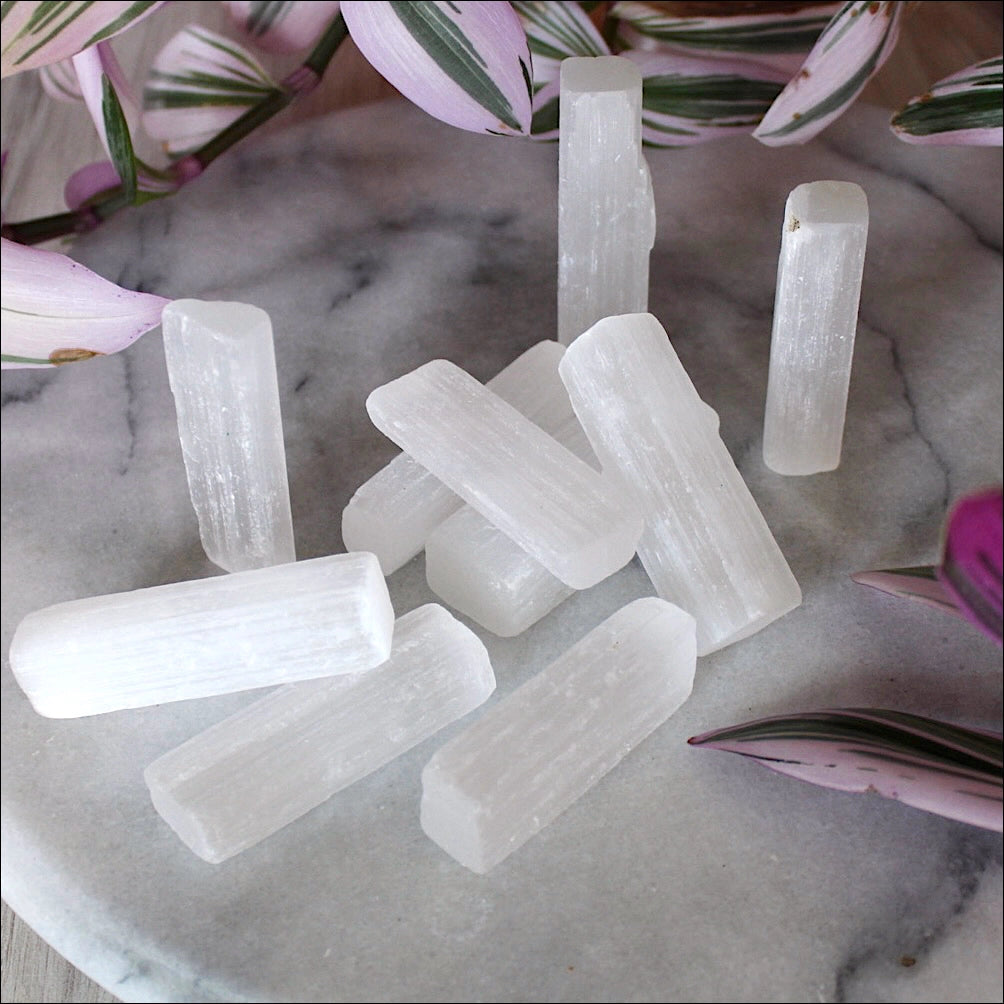 selenite wands (raw)