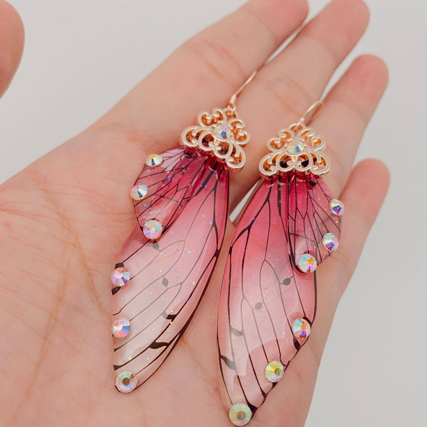 butterfly wing earrings