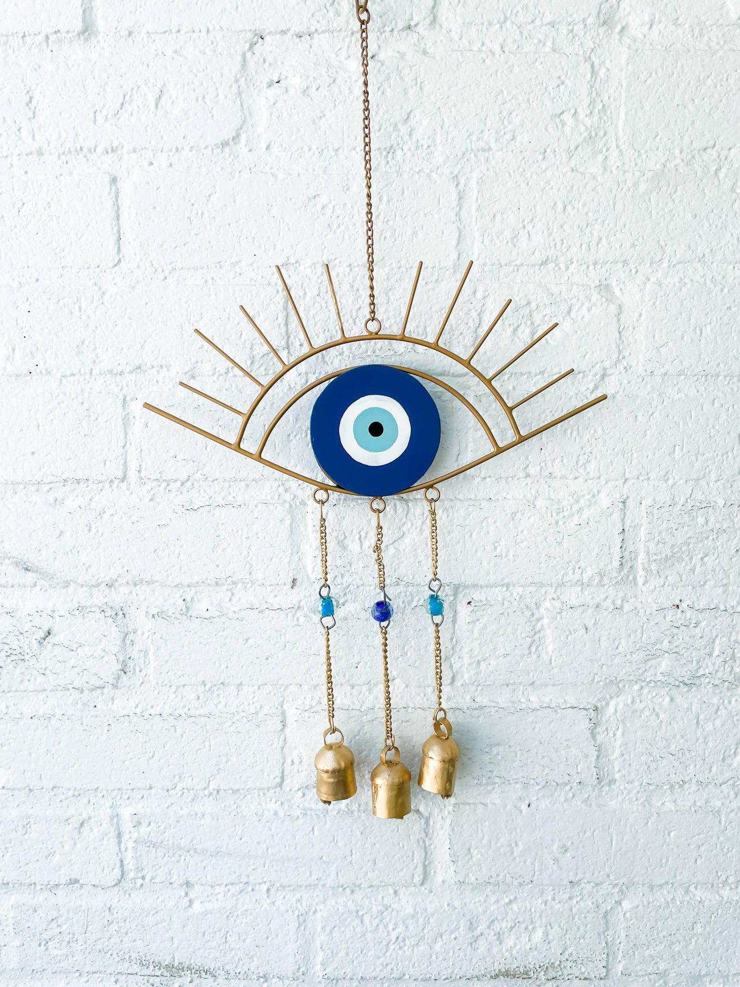 evil eye wind chime