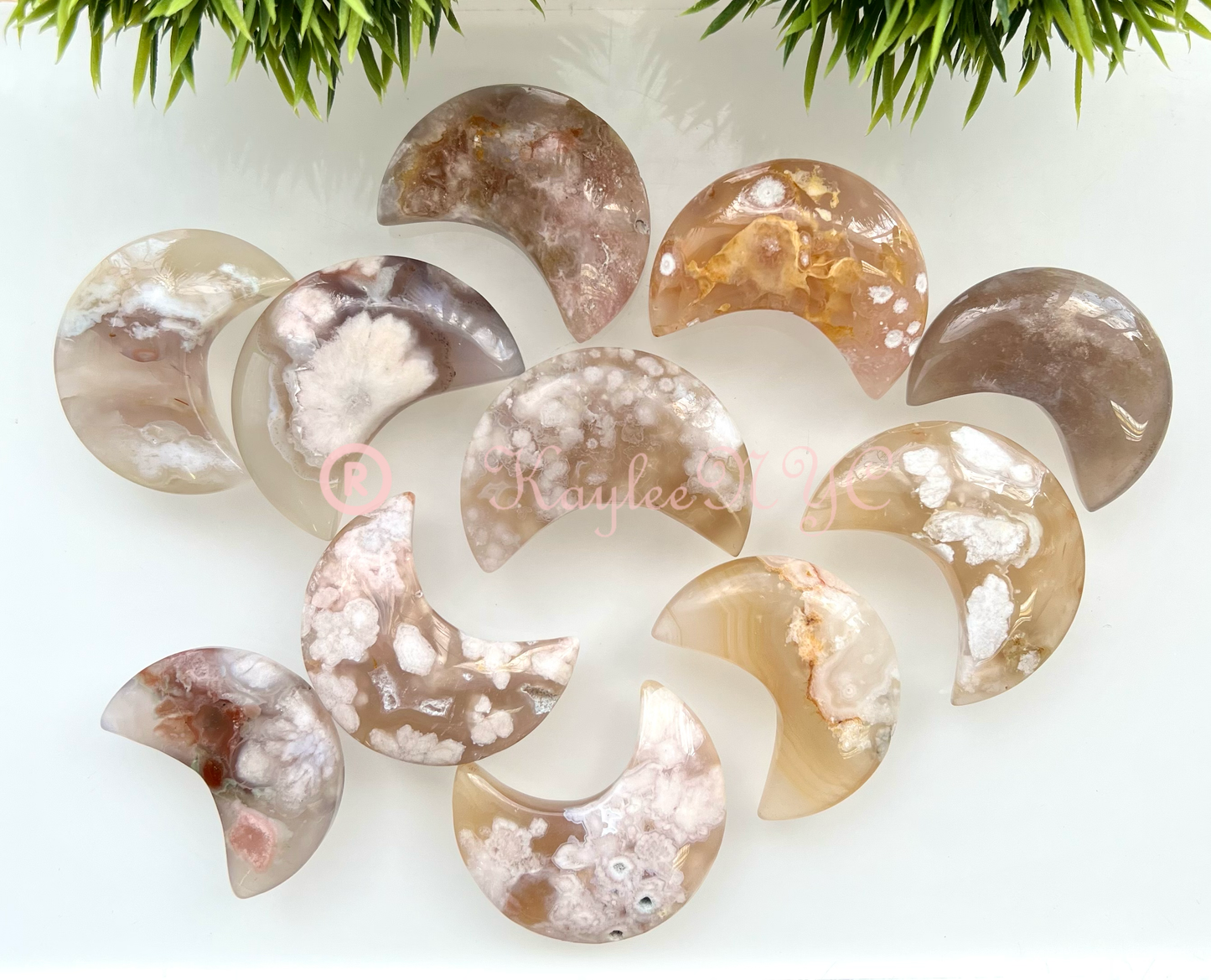 flower agate moon