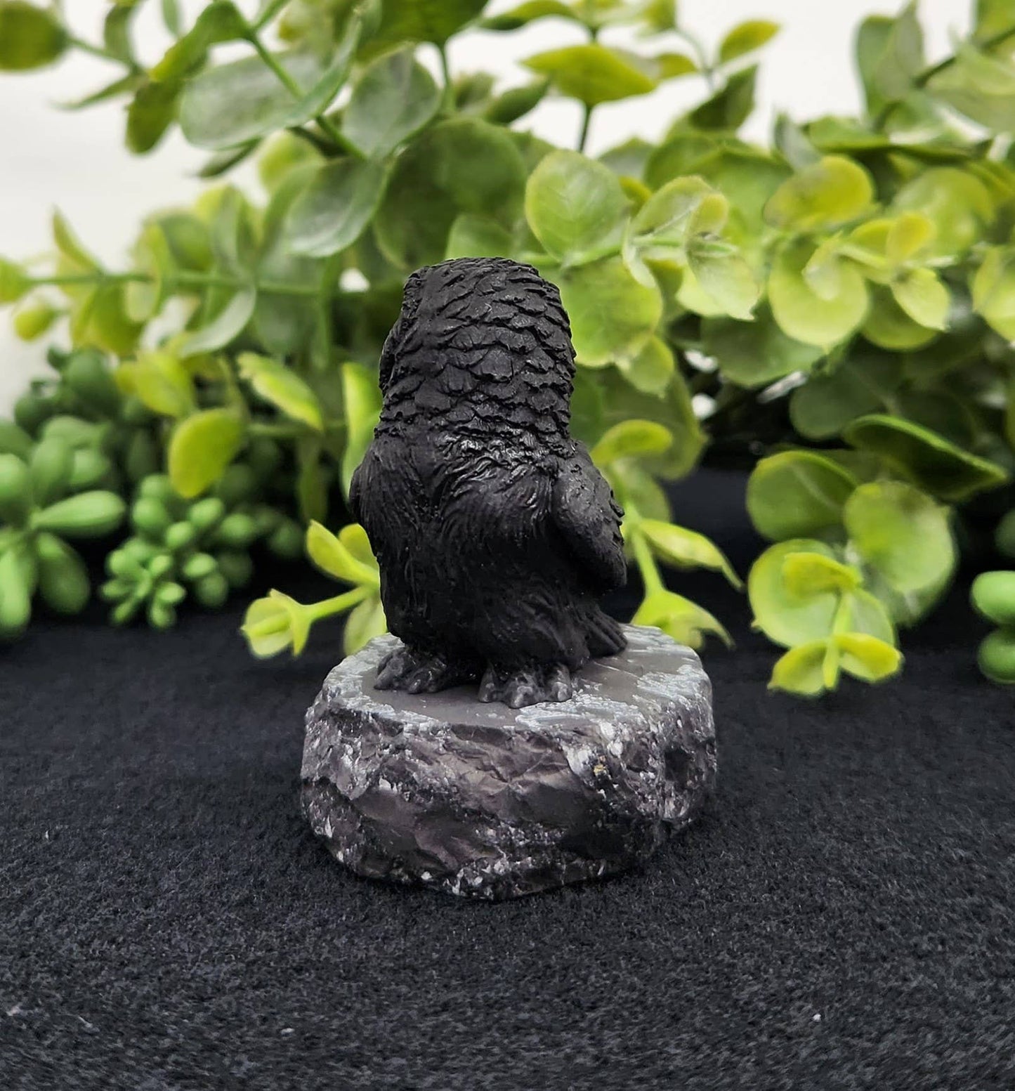 shungite owl figurines