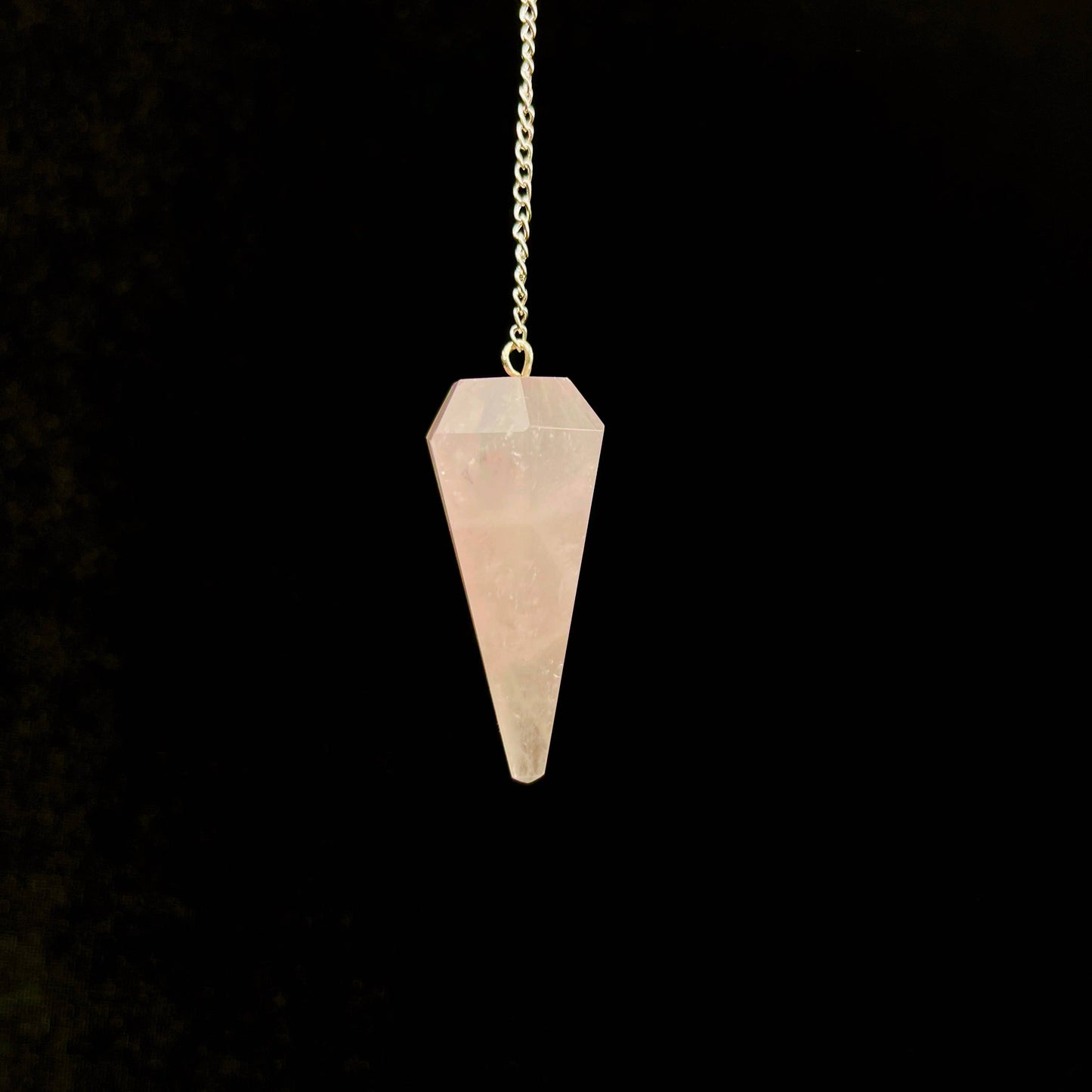 faceted polished pendulum