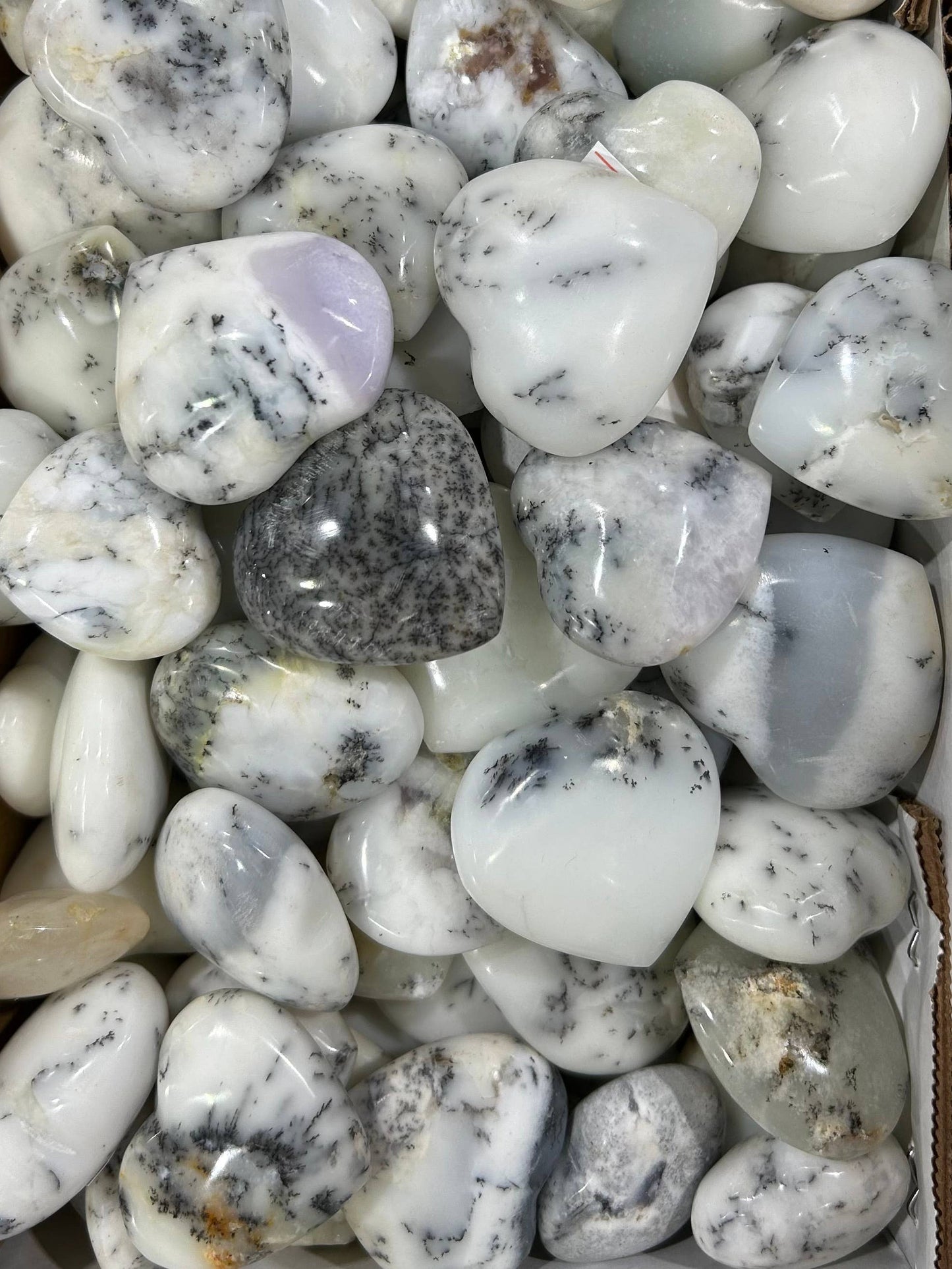 dendritic opal hearts