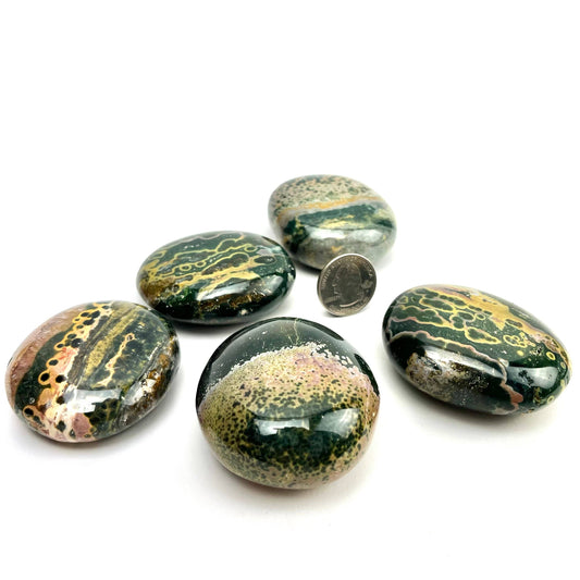 Veinless Ocean Jasper | Palm Stone | 50-60mm | Madagascar