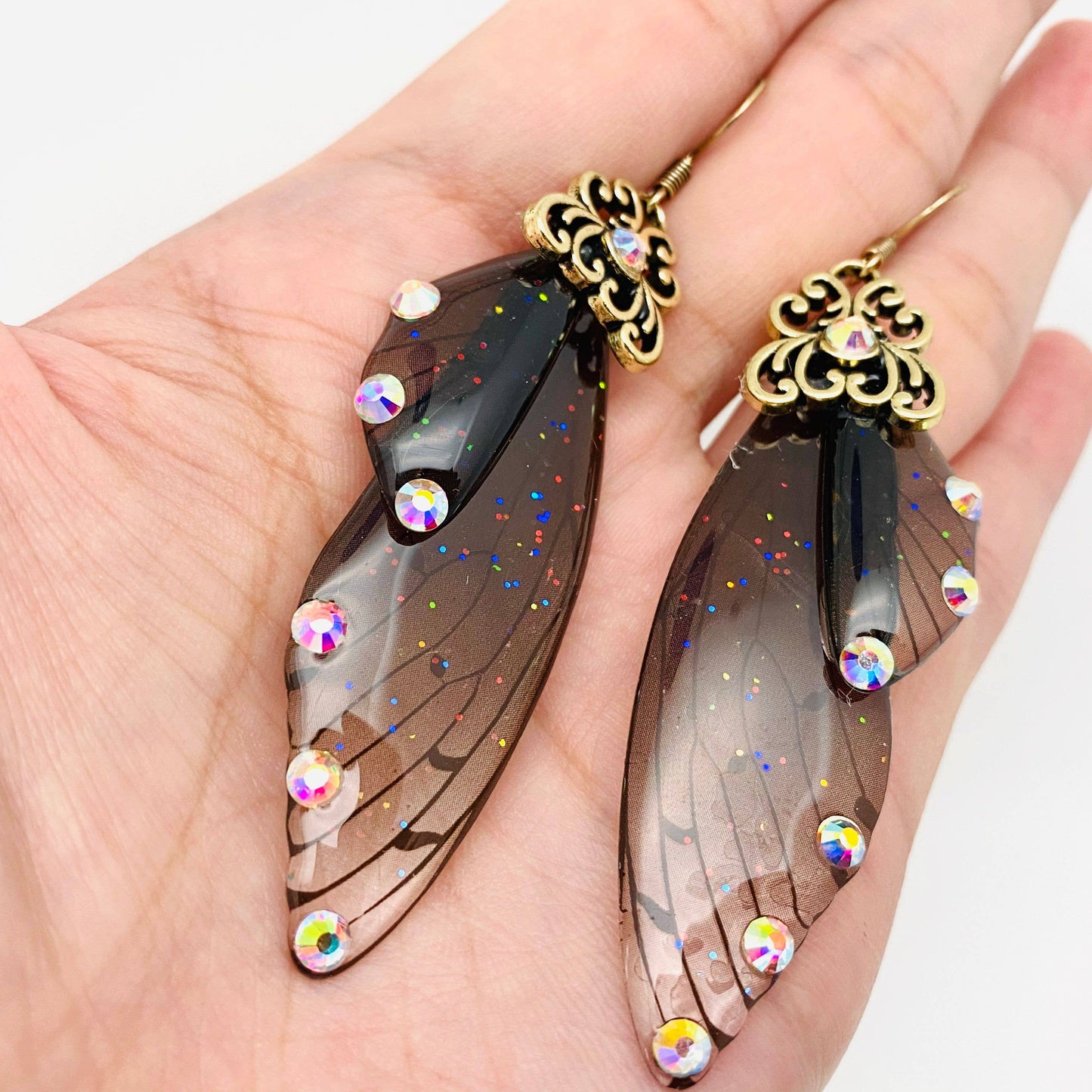 butterfly wing earrings