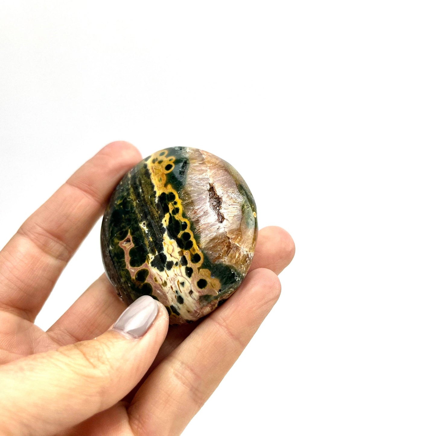 Veinless Ocean Jasper | Palm Stone | 50-60mm | Madagascar