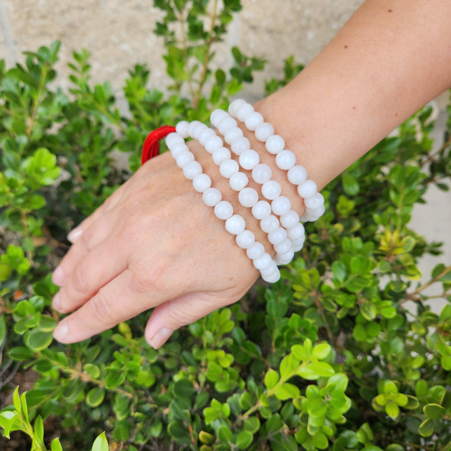 white onyx mala