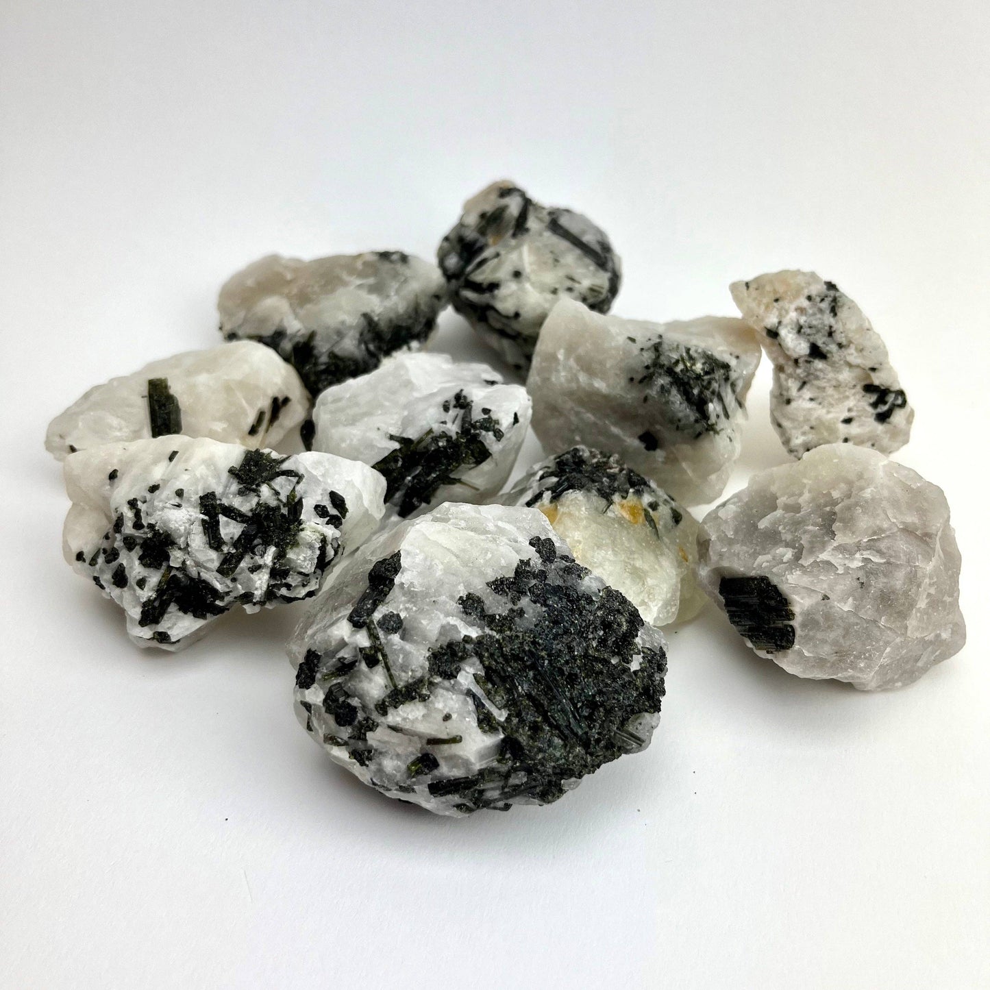 raw green tourmaline in quartz (60mm - 90mm)