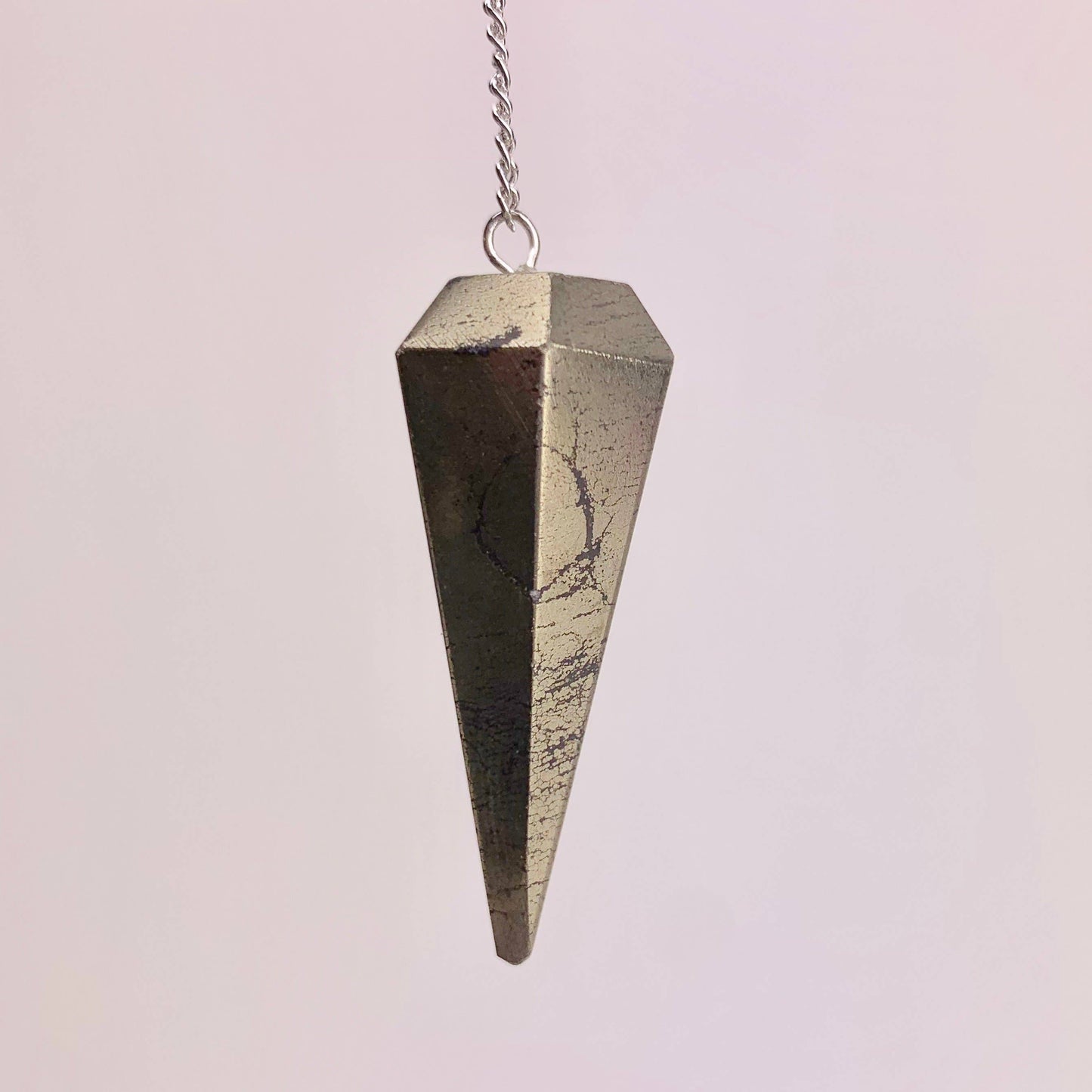 faceted polished pendulum