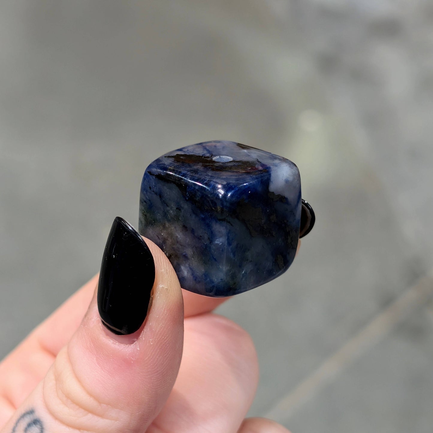 sodalite cube incense holders