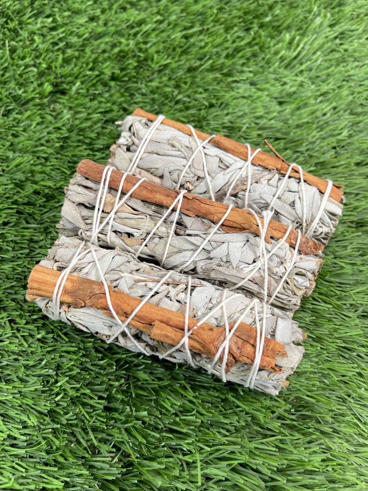 white sage and cinnamon herb bundle