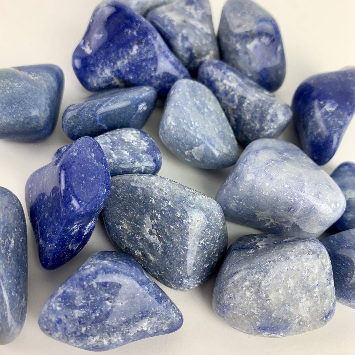 blue quartz tumbles