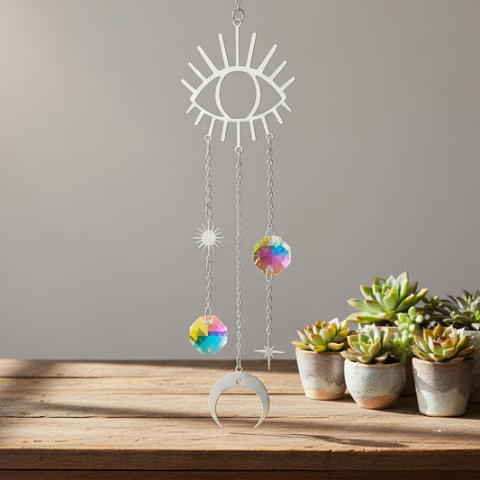 fancy faceted crystal prism suncatchers