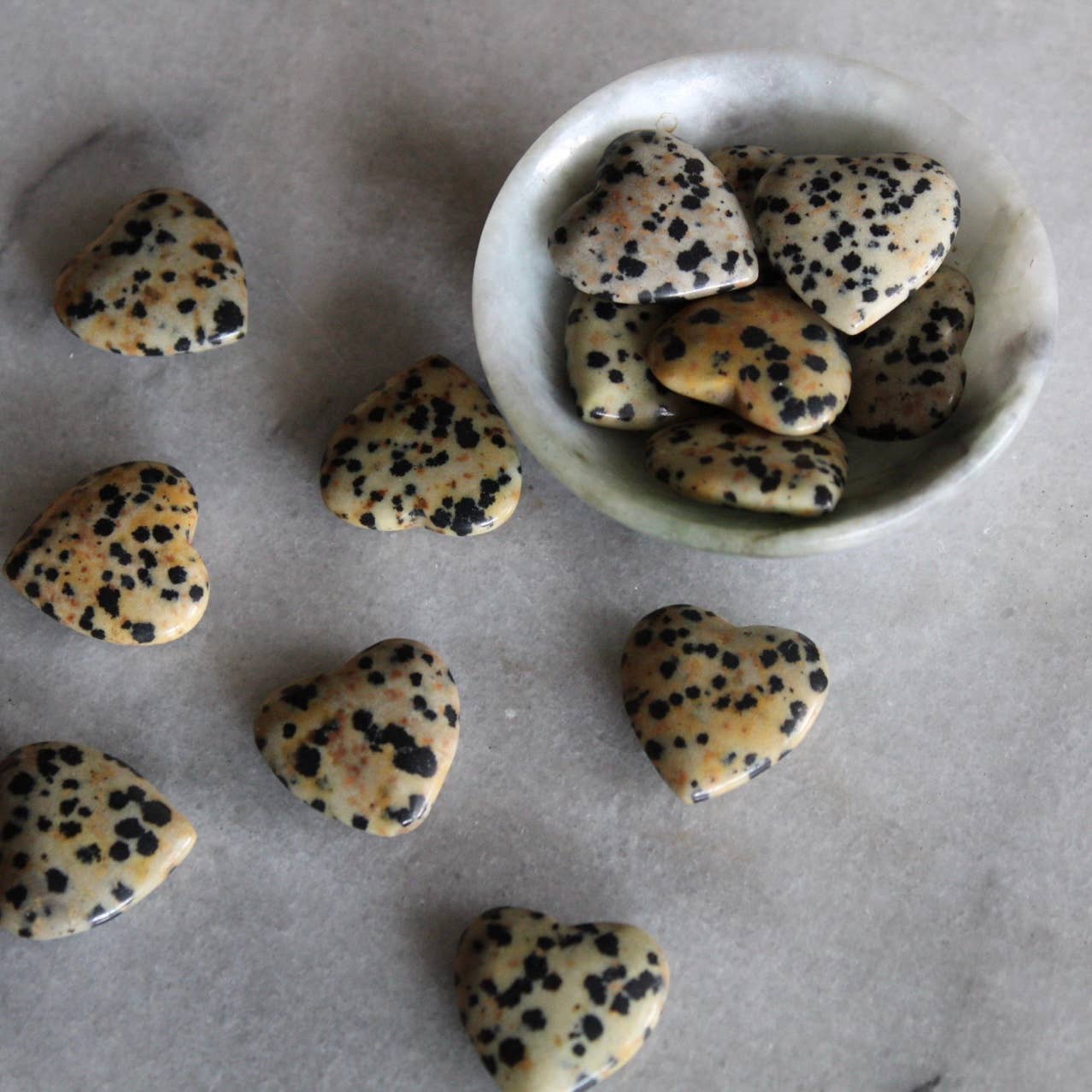 Dalmatian jasper heart