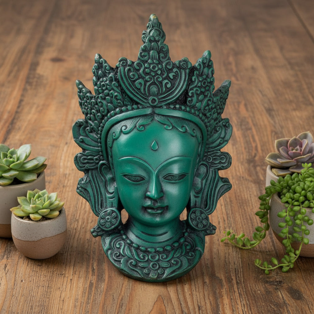 Green Tara mask