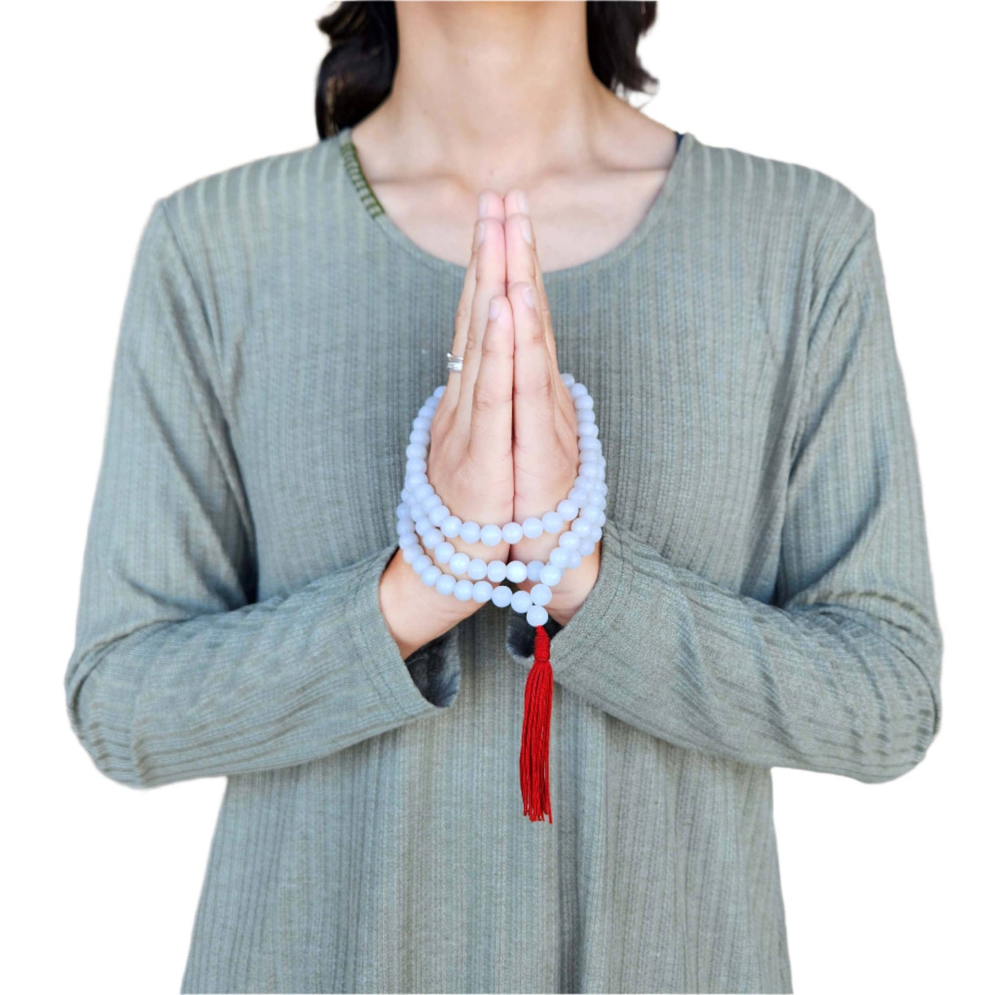 white onyx mala