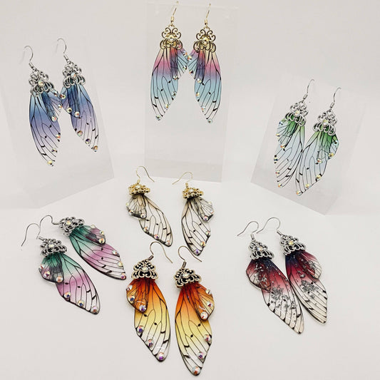 butterfly wing earrings