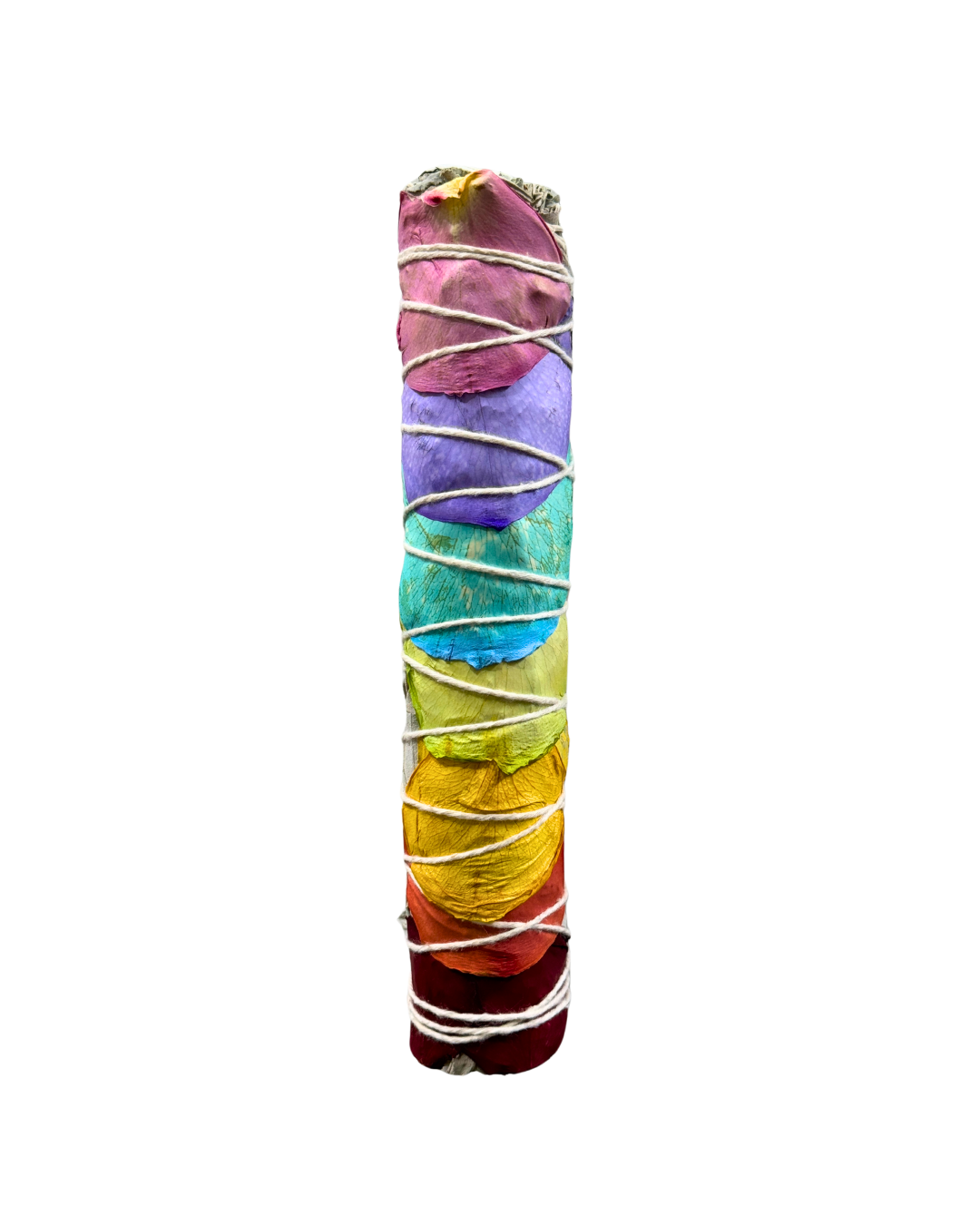 chakra white sage and rainbow rose petal bundle