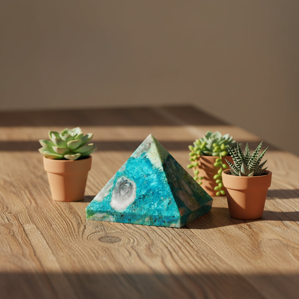 chrysocolla pyramid