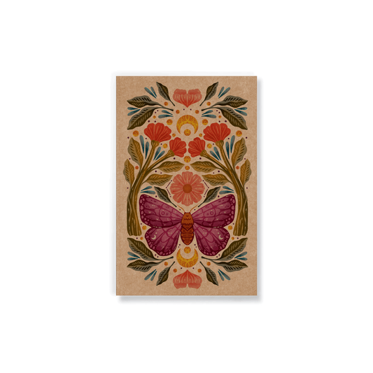 purple wings classic layflat notebook