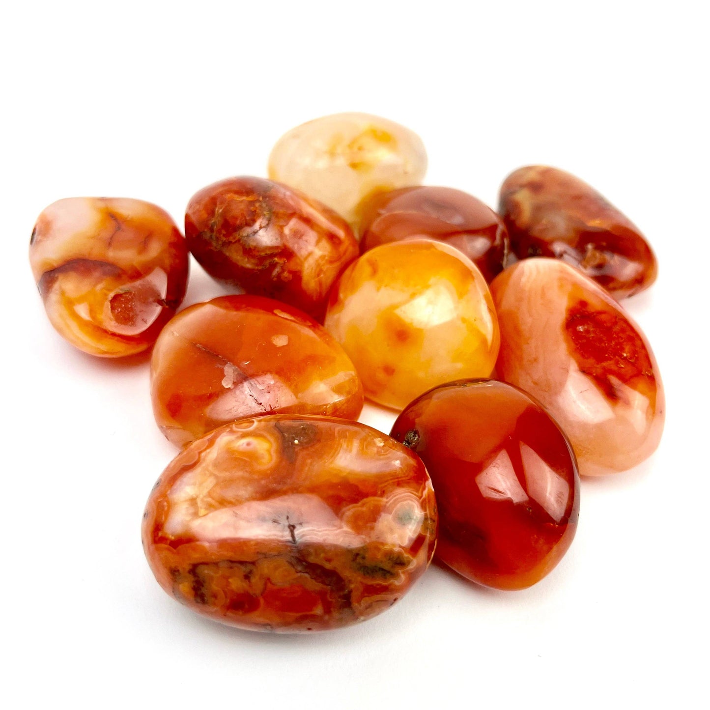 carnelian palm stone