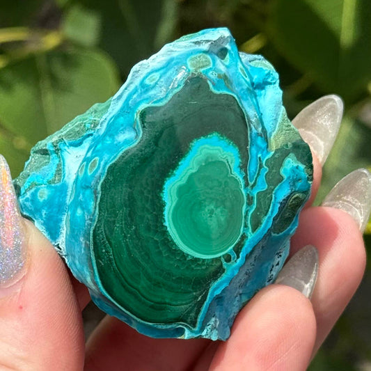 chrysocolla and malachite specimens