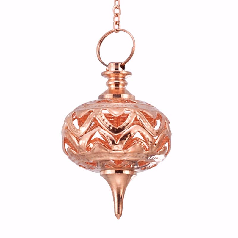 copper filigree pendulum