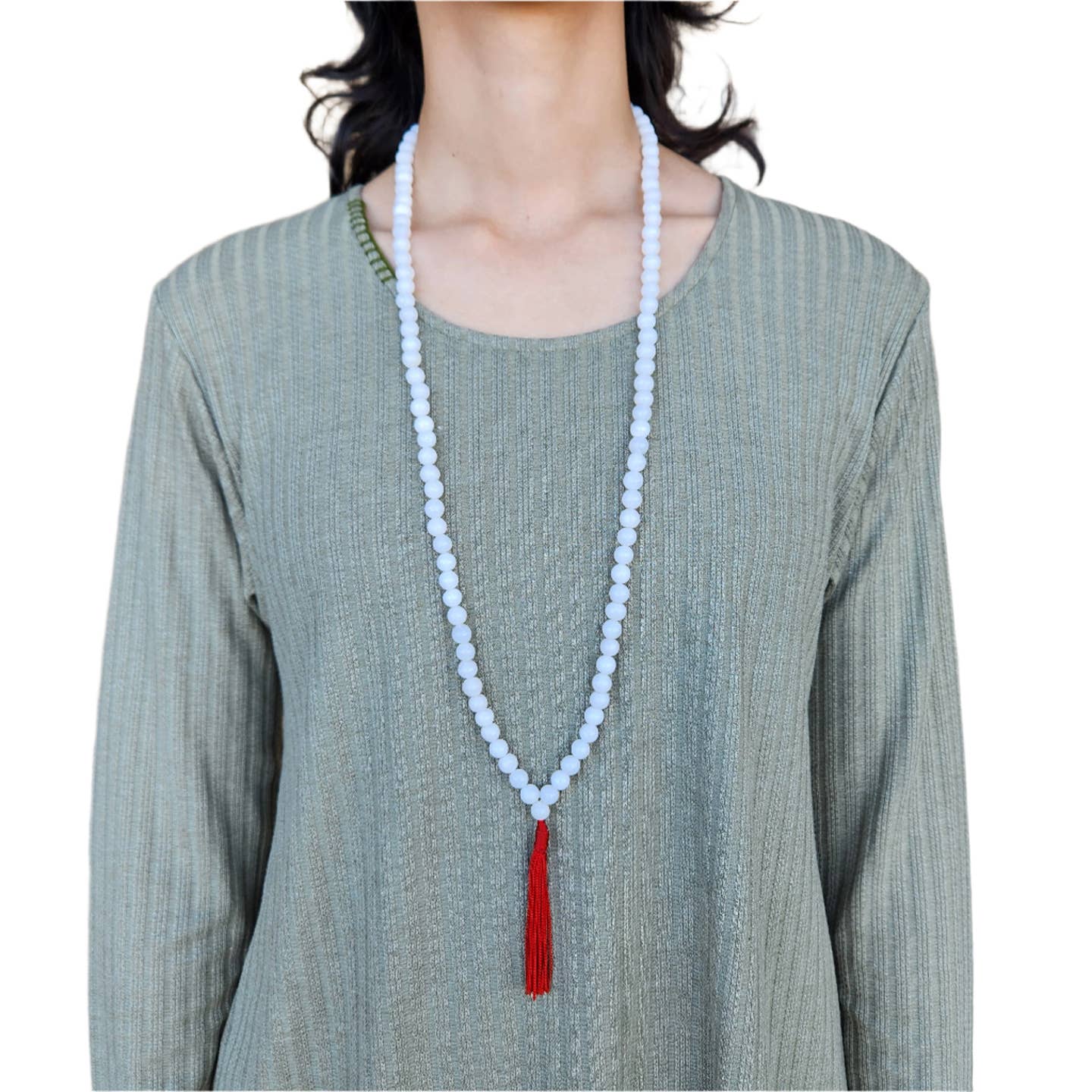 white onyx mala