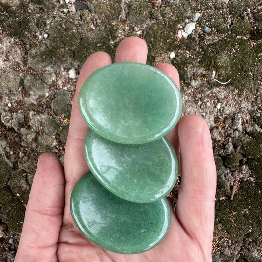 green aventurine worry stone