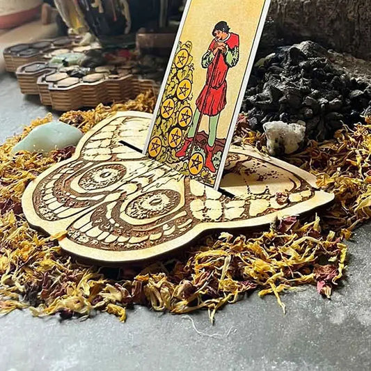 wooden tarot card holders