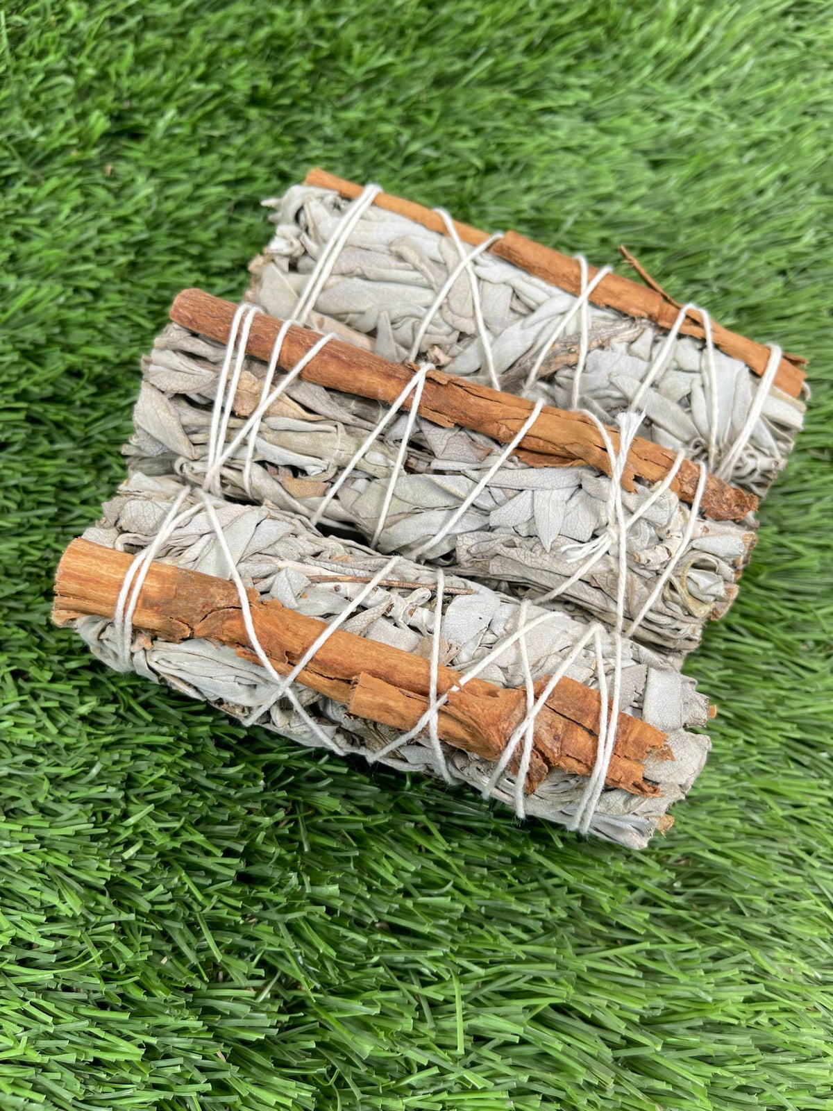 white sage and cinnamon herb bundle