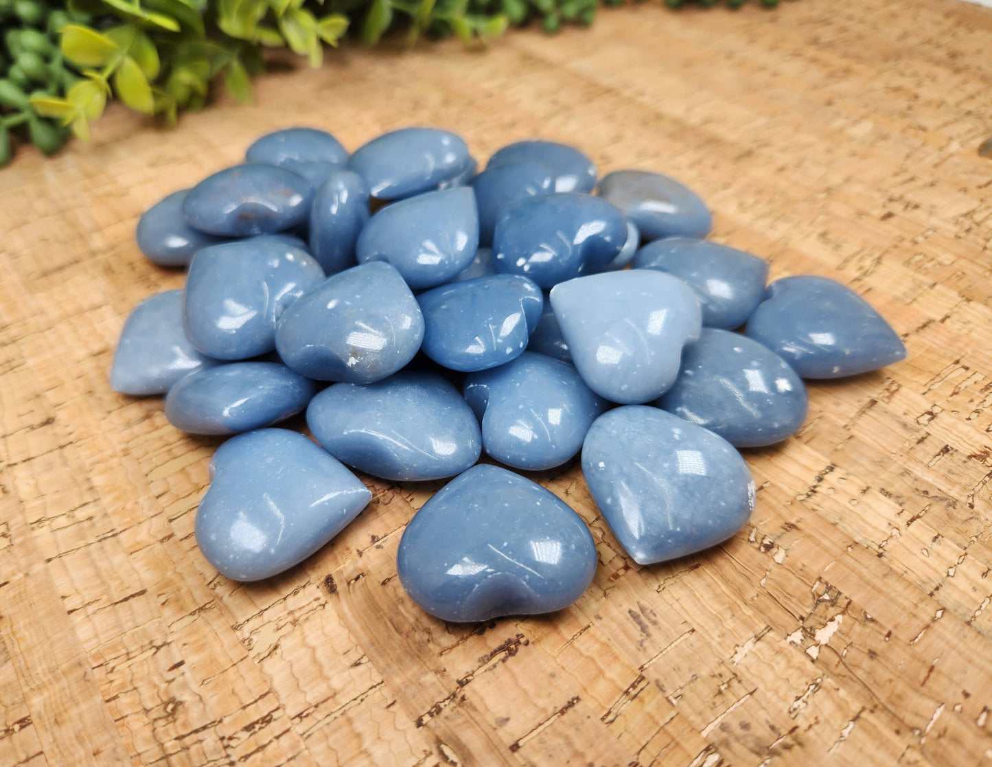 angelite hearts