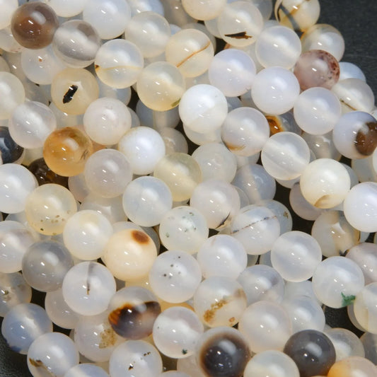 dendritic agate beaded bracelets