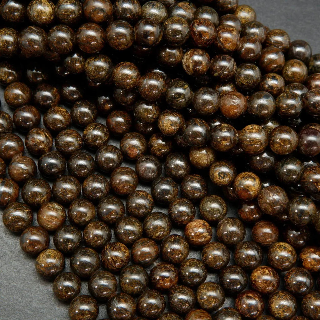 bronzite beaded bracelet