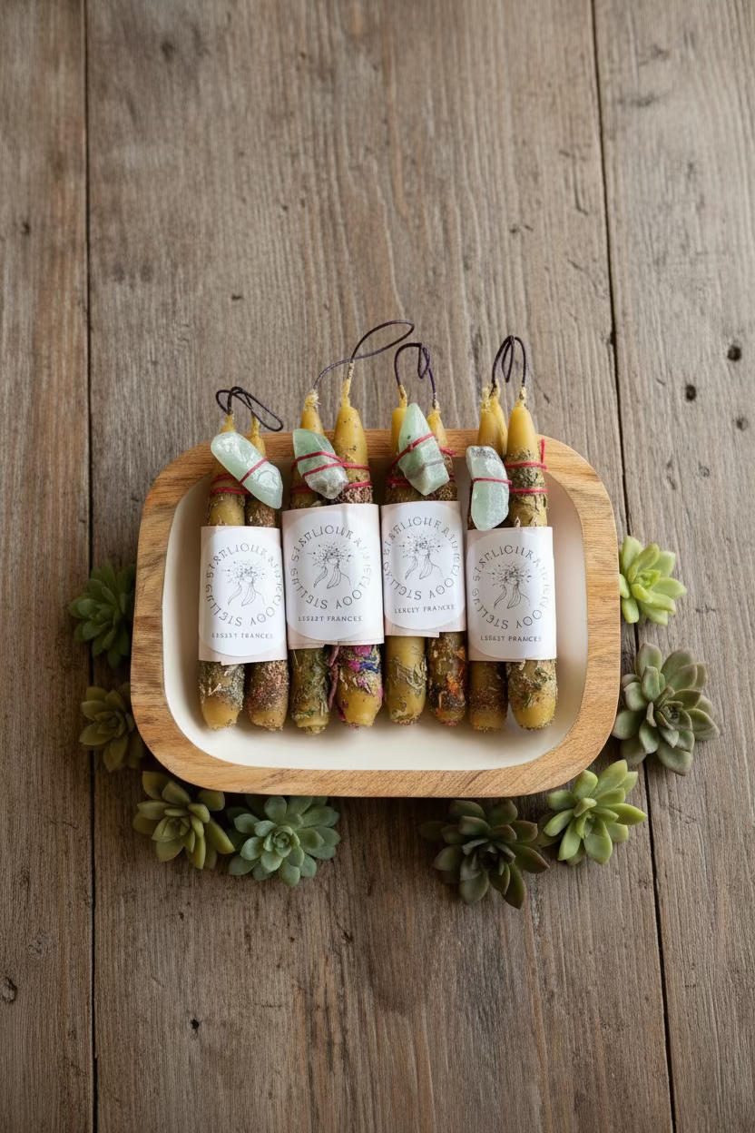 Stellar Starlight Astrology New and Full Moon ritual candle set