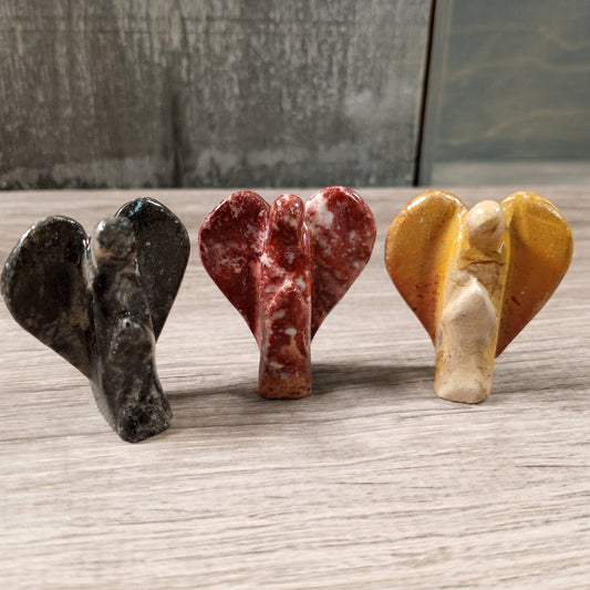 angel soapstone figurine
