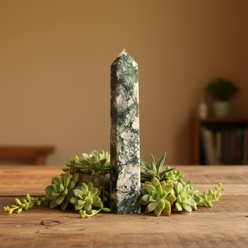 moss agate towers