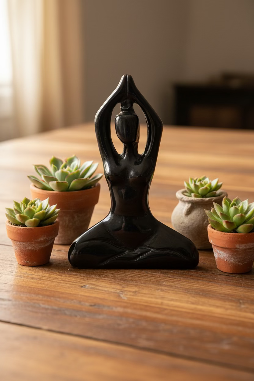crystal yogini figurines