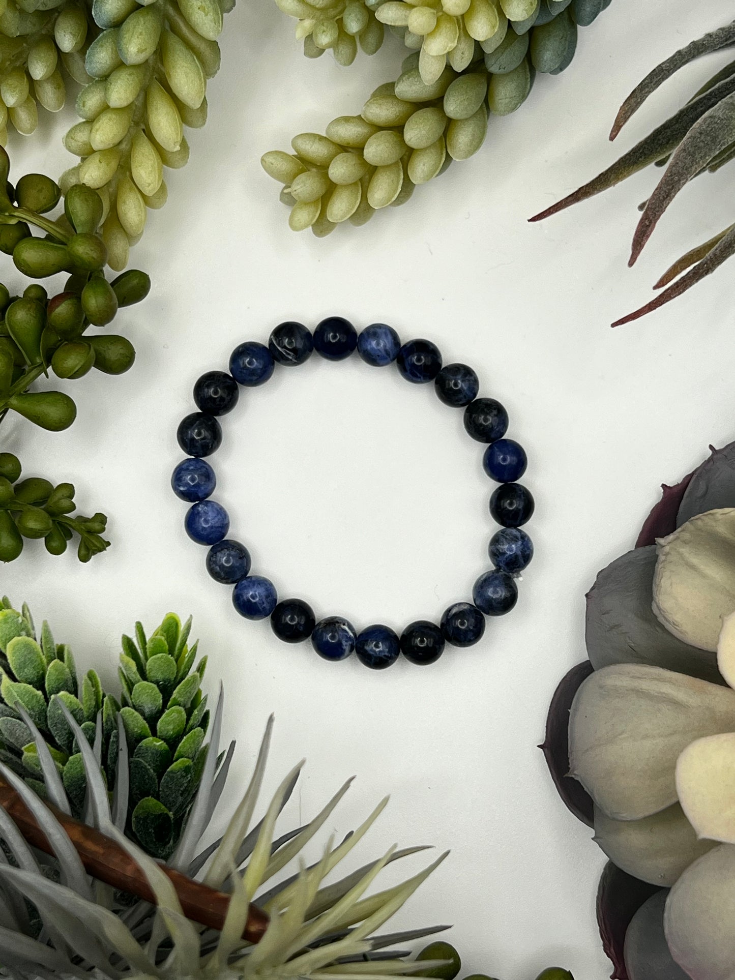 sodalite beaded bracelet