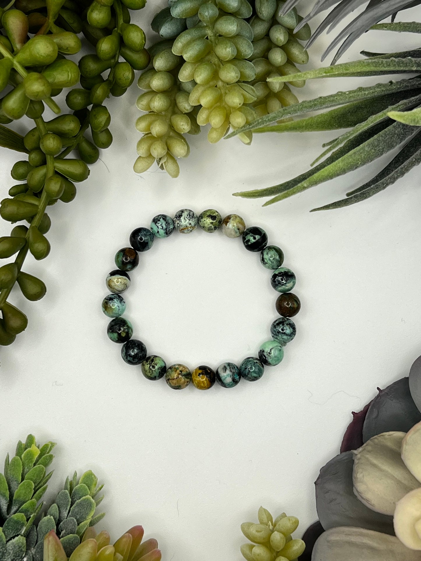 variscite beaded bracelets (8mm beads)