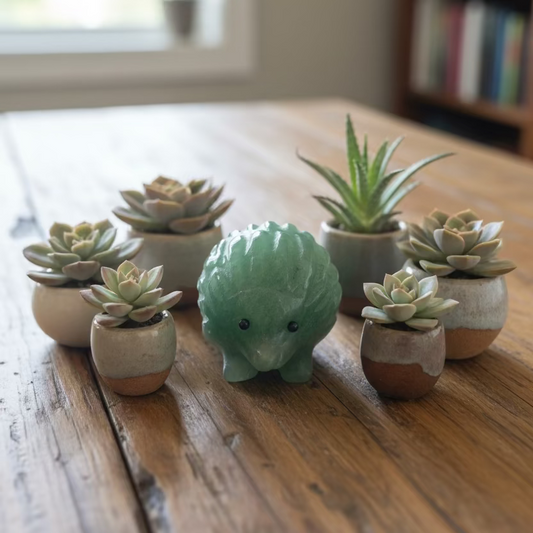 green aventurine hedgehogs
