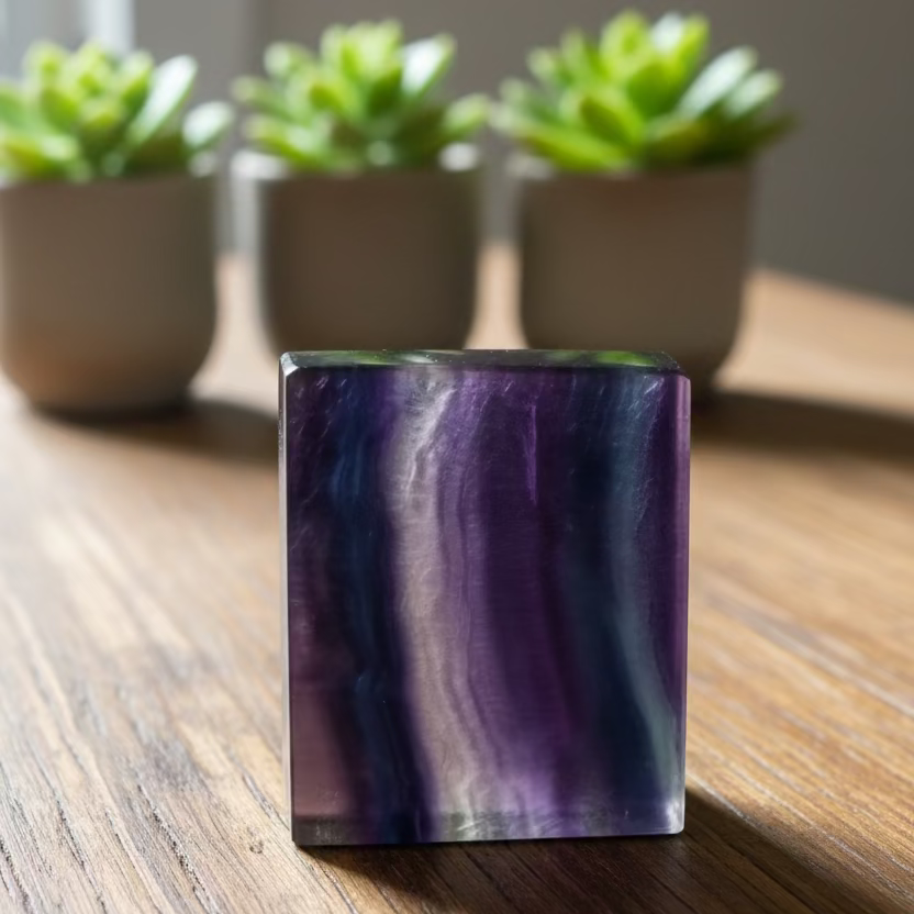 fluorite rectangular slices