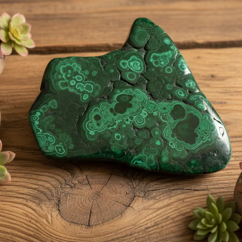 malachite polished piece