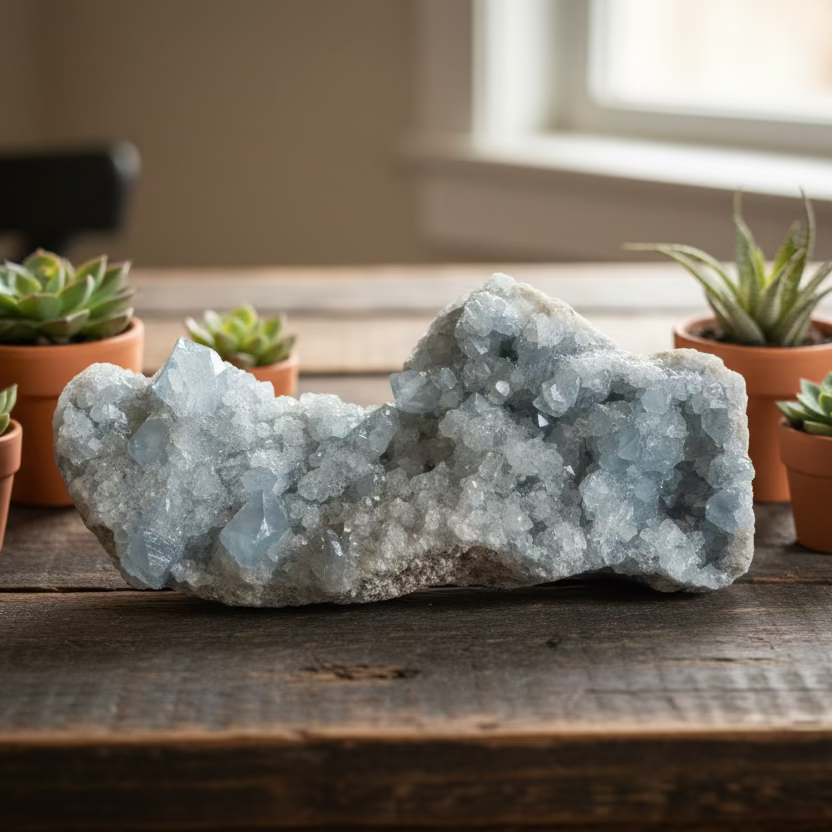 celestite clusters