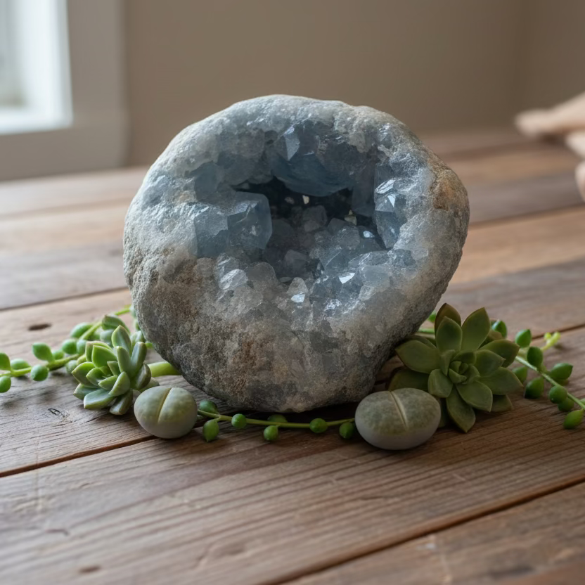 celestite clusters