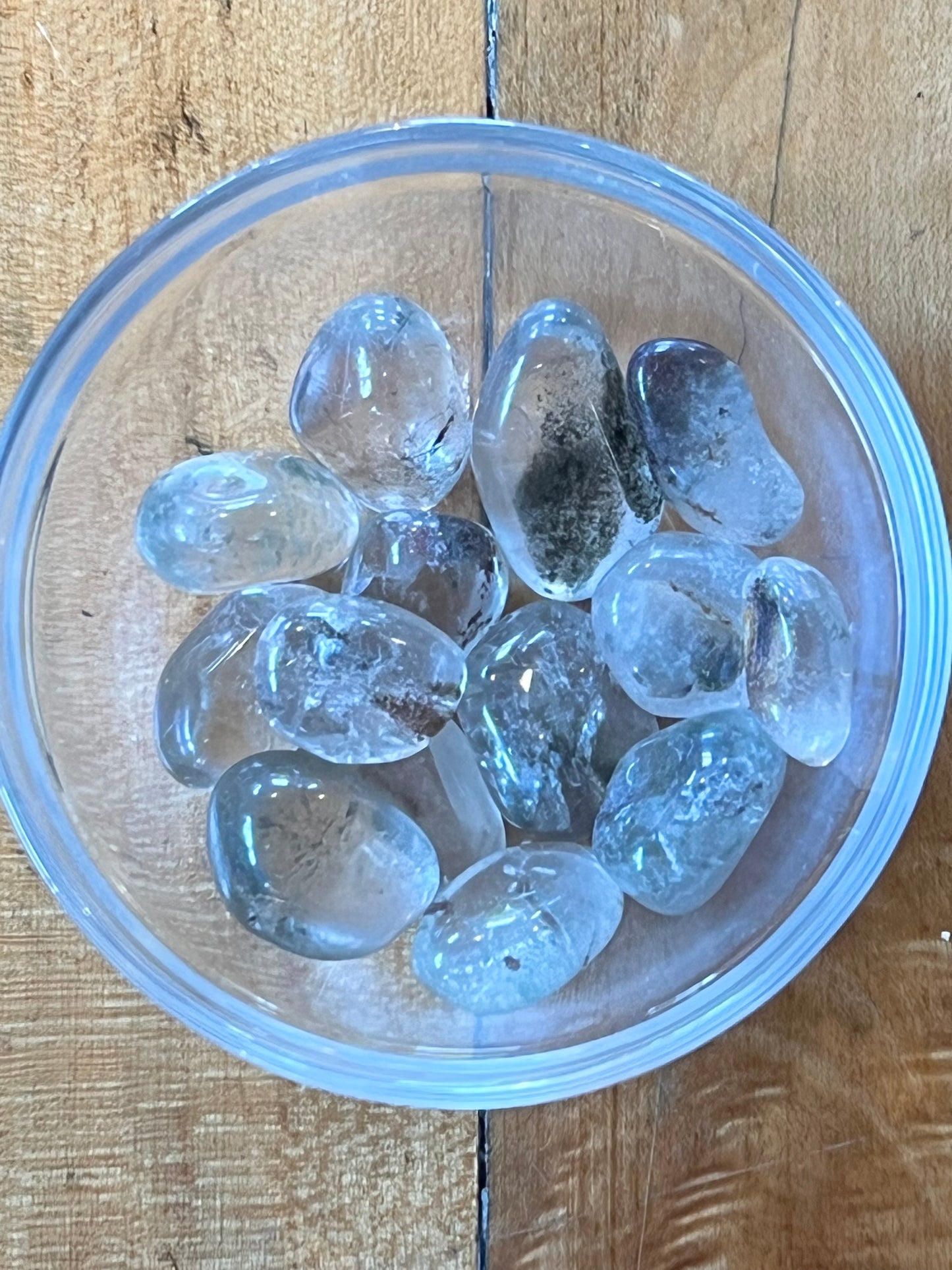 lodolite (garden quartz) tumbles