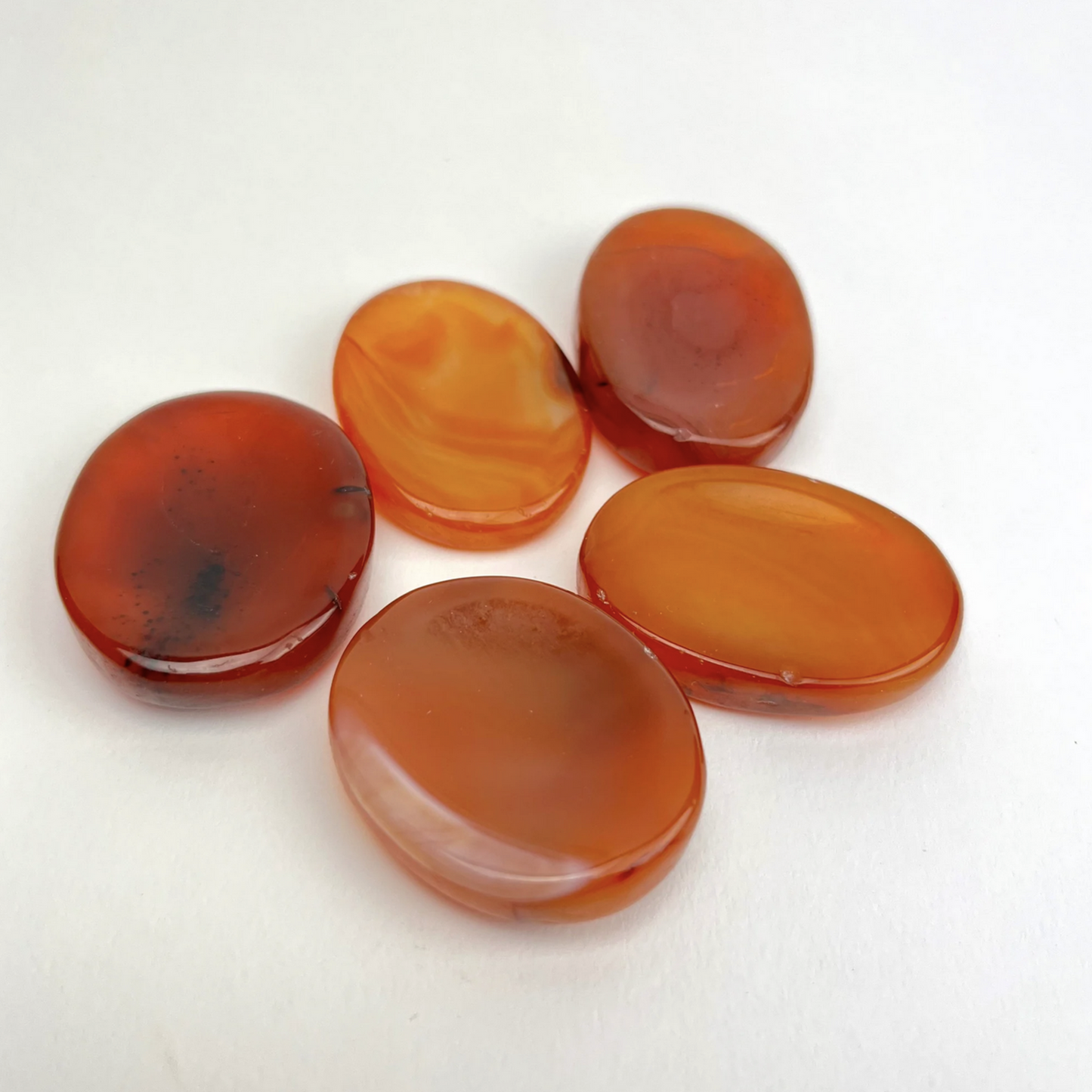 carnelian palm stone