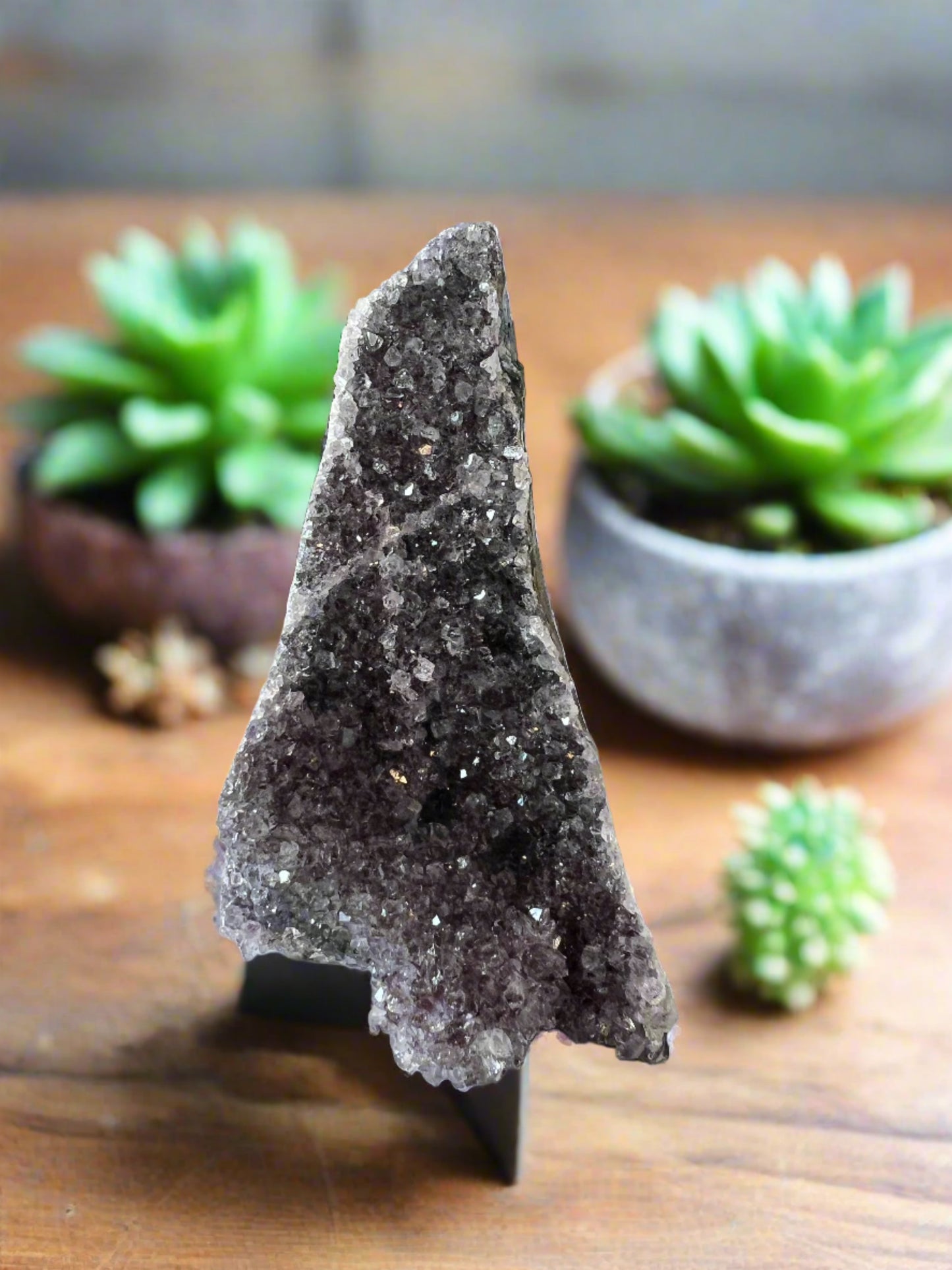 small standing amethyst cathedrals