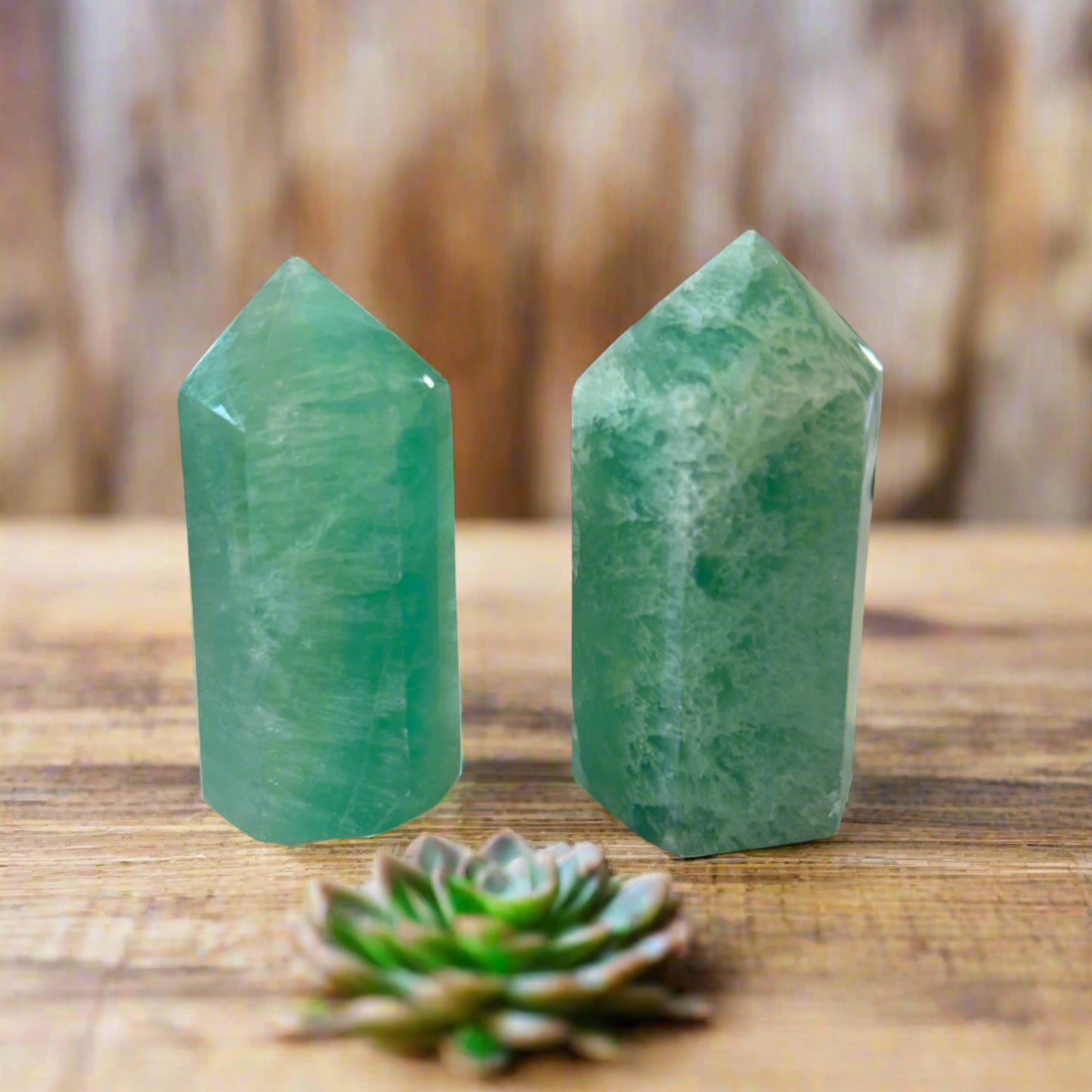 green fluorite towers