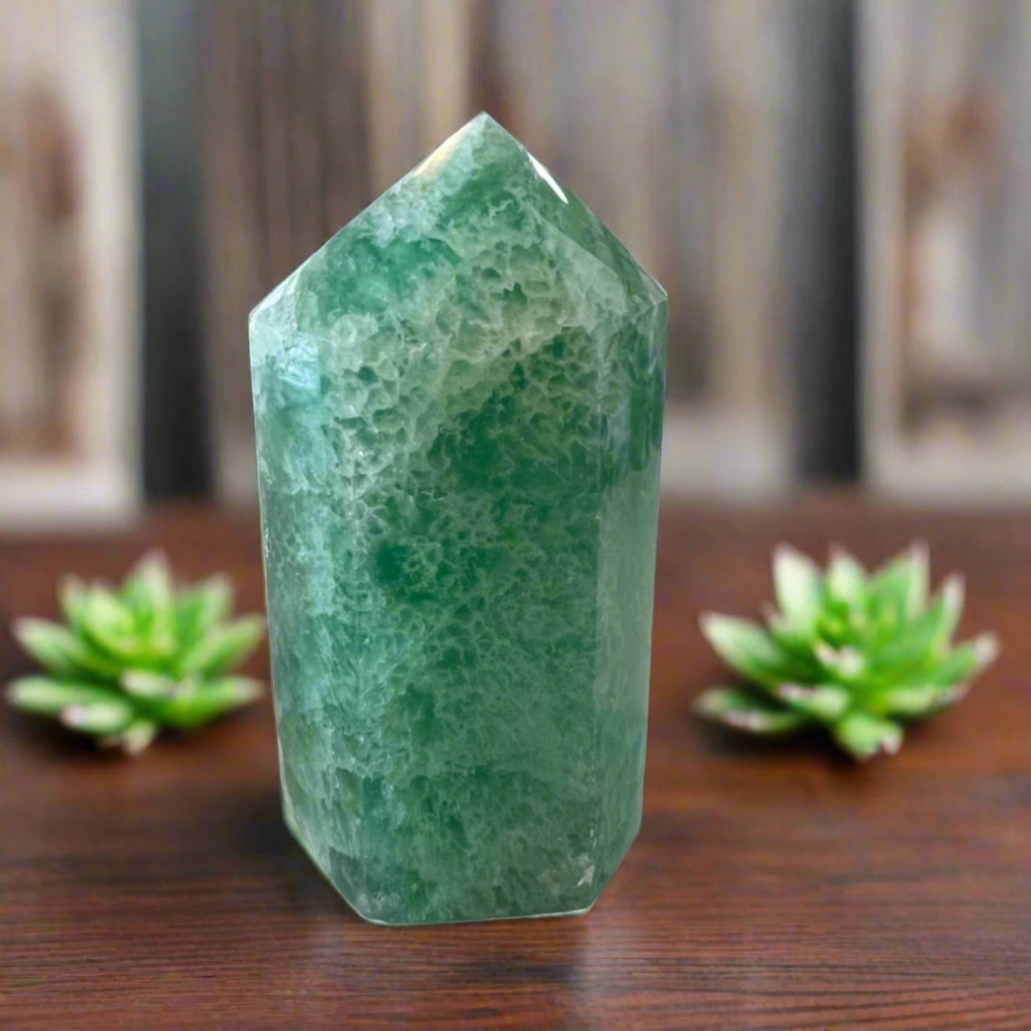 green fluorite towers